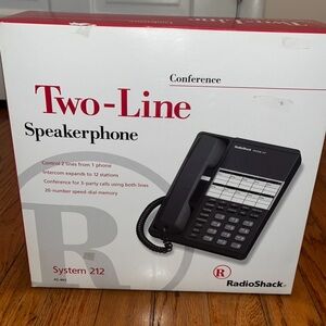 Radio Shack Two Line Speaker Phone: System 212 New (Open Box)